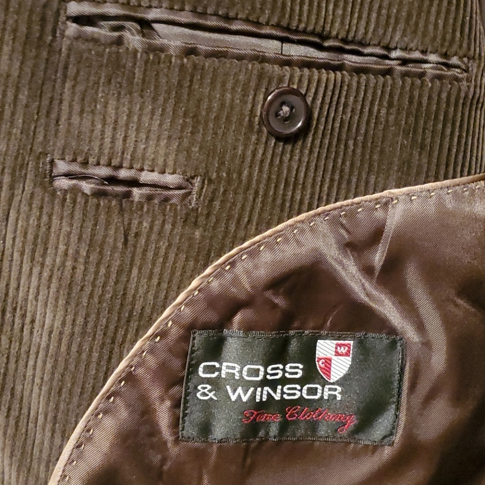 Cross and Winsor Men's Corduroy Sport Coat - Picture 4 of 7